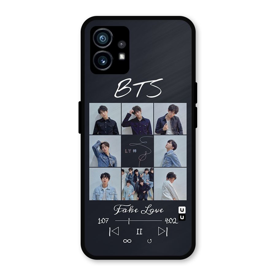 BTS Fake Love Metal Back Case for Nothing Phone 1