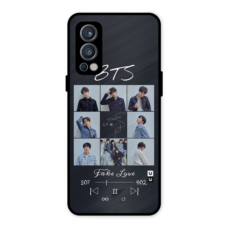 BTS Fake Love Metal Back Case for OnePlus Nord 2 5G