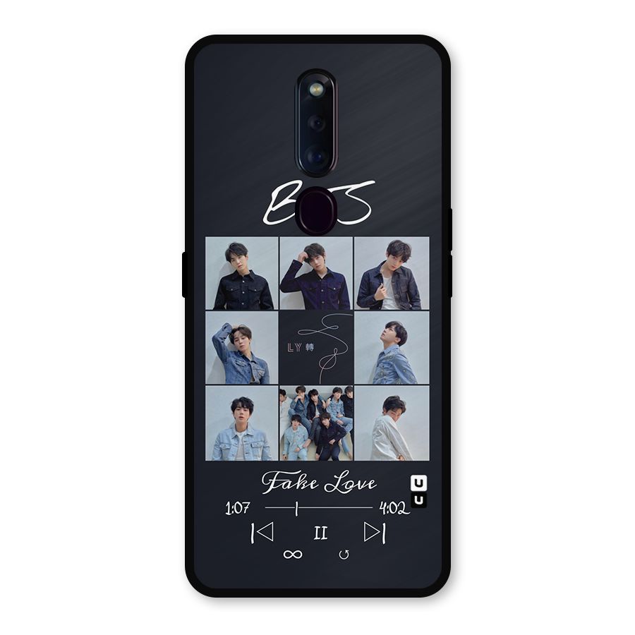 BTS Fake Love Metal Back Case for Oppo F11 Pro