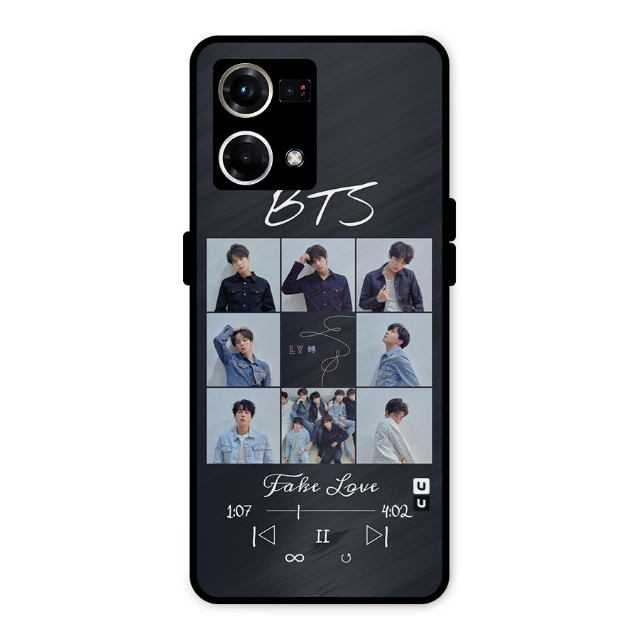 BTS Fake Love Metal Back Case for Oppo F21s Pro 4G