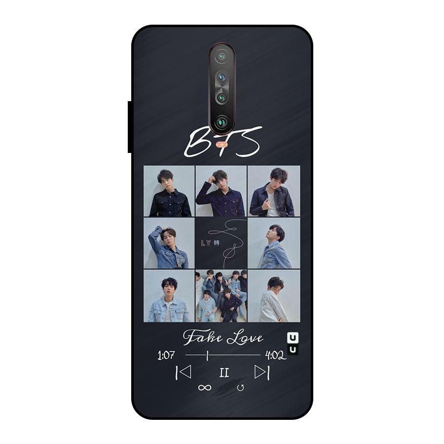 BTS Fake Love Metal Back Case for Poco X2