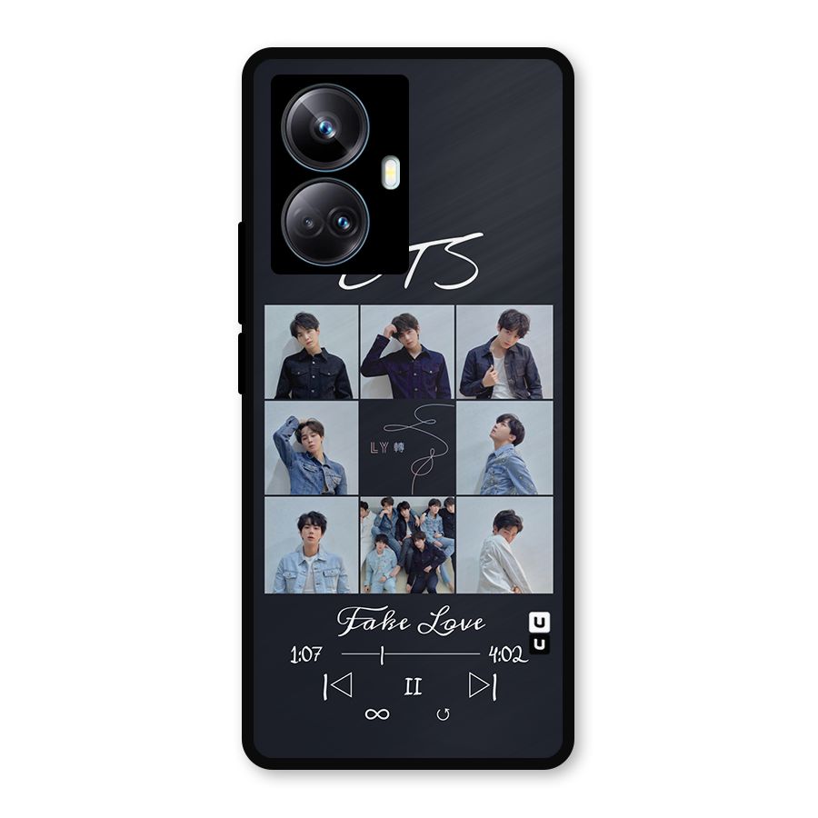 BTS Fake Love Metal Back Case for Realme 10 Pro Plus