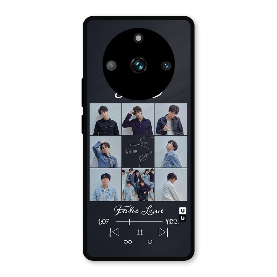 BTS Fake Love Metal Back Case for Realme 11 Pro