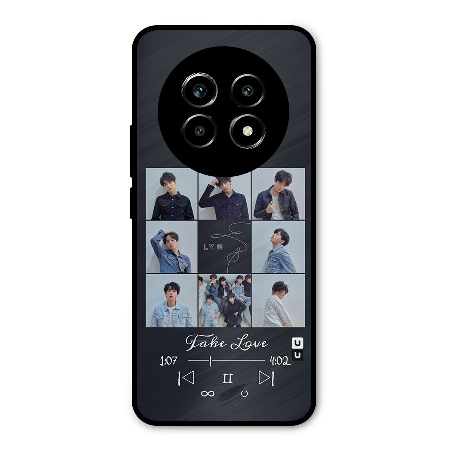 BTS Fake Love Metal Back Case for Realme 13 Pro