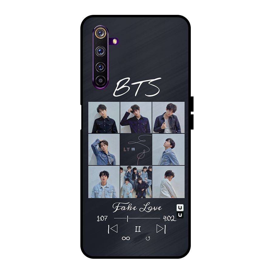 BTS Fake Love Metal Back Case for Realme 6 Pro