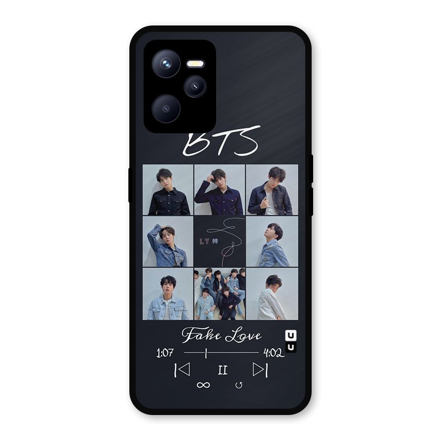BTS Fake Love Metal Back Case for Realme C35