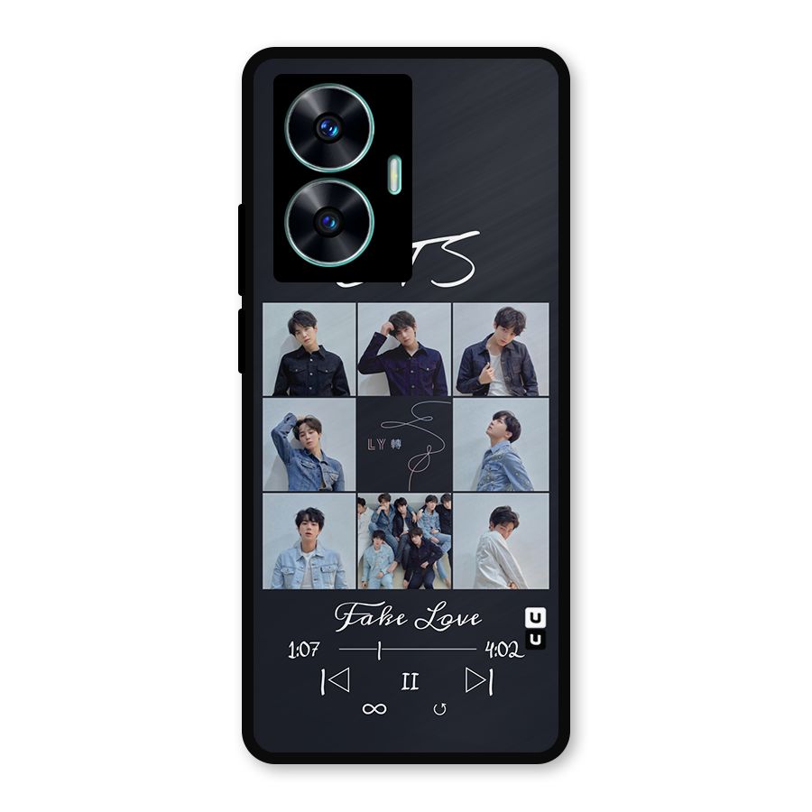 BTS Fake Love Metal Back Case for Realme Narzo N55