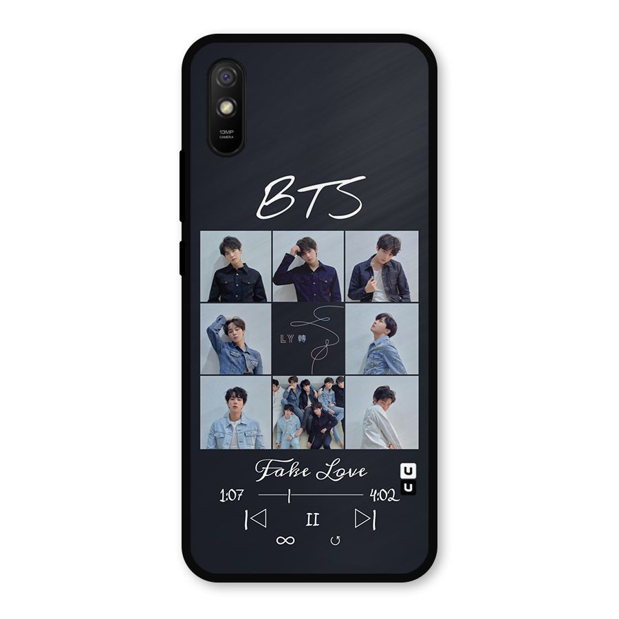 BTS Fake Love Metal Back Case for Redmi 9a