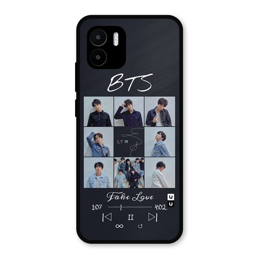 BTS Fake Love Metal Back Case for Redmi A2