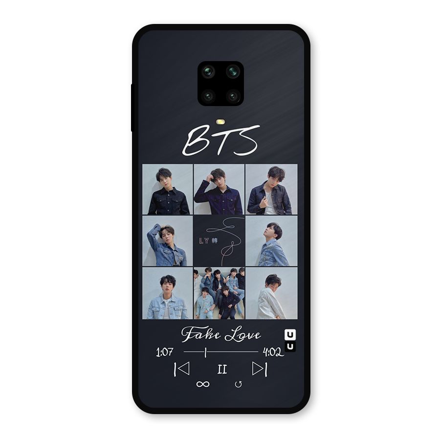 BTS Fake Love Metal Back Case for Redmi Note 10 Lite