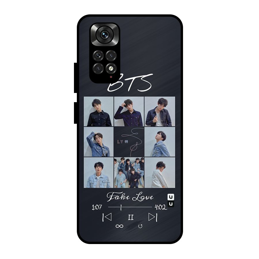 BTS Fake Love Metal Back Case for Redmi Note 11 Pro Plus 5G