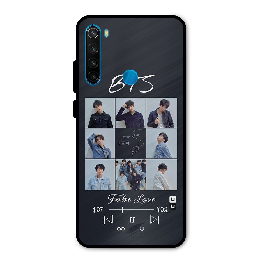 BTS Fake Love Metal Back Case for Redmi Note 8
