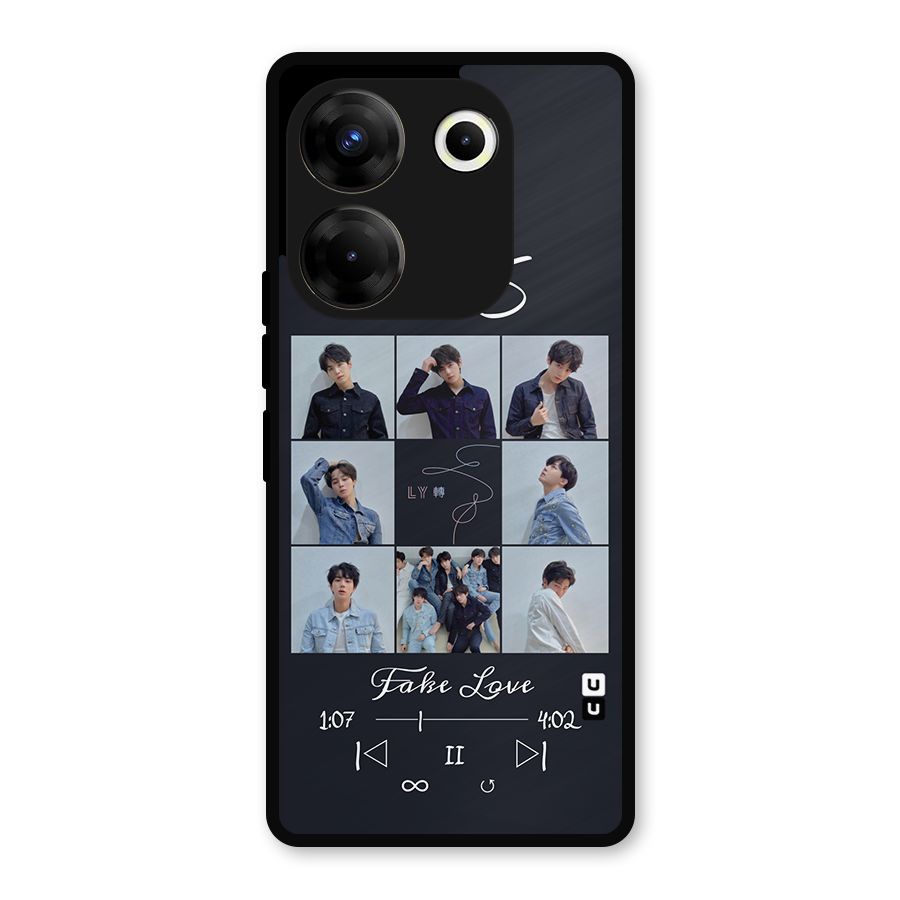 BTS Fake Love Metal Back Case for Tecno Camon 20