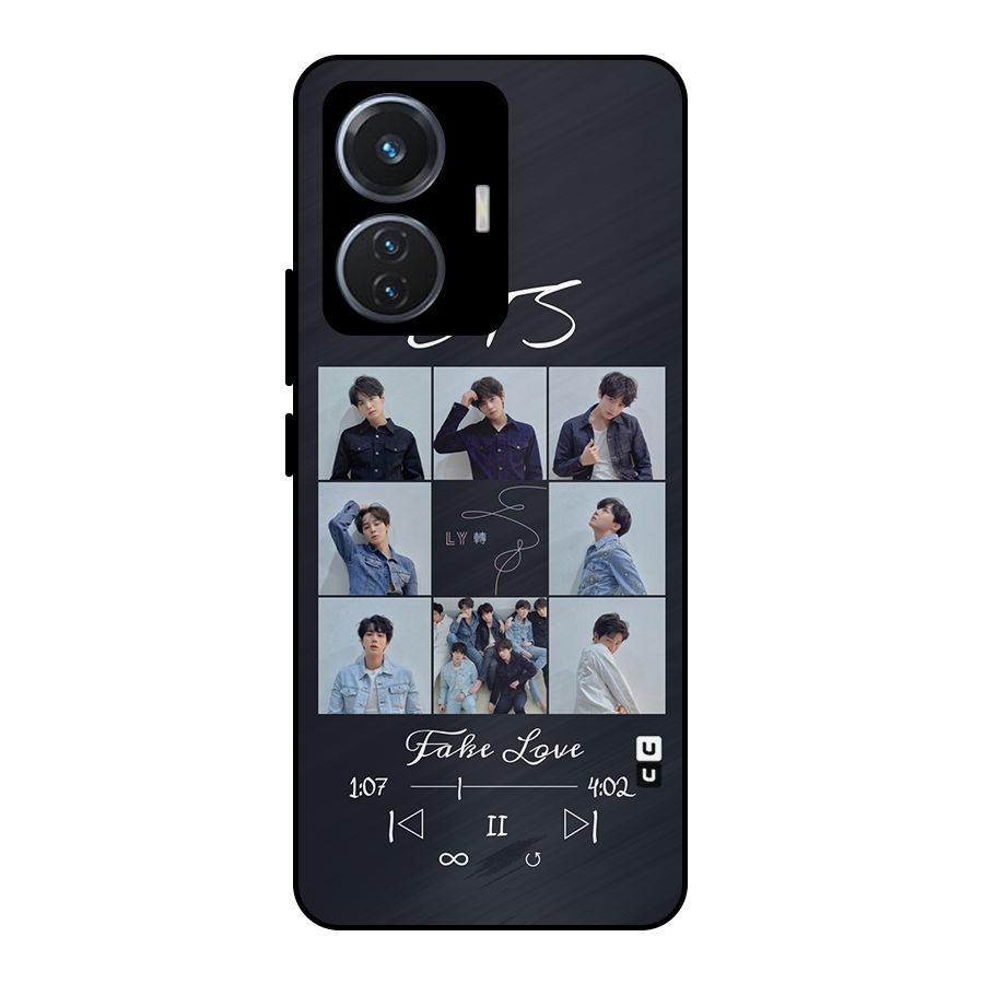 BTS Fake Love Metal Back Case for Vivo T1 44W
