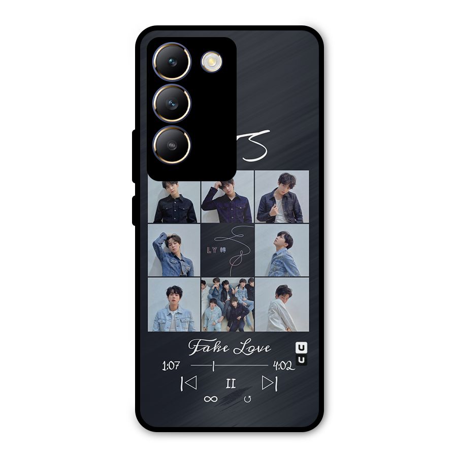 BTS Fake Love Metal Back Case for Vivo T3 5G