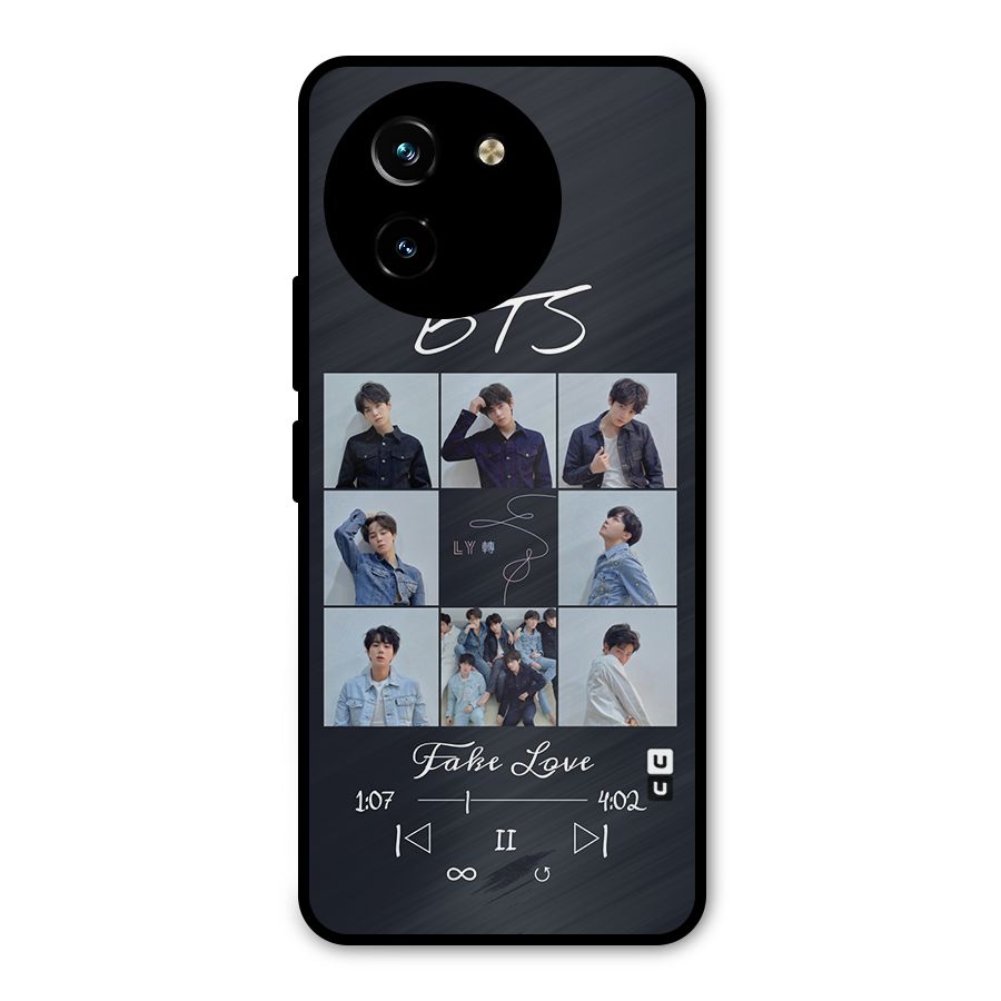 BTS Fake Love Metal Back Case for Vivo T3x