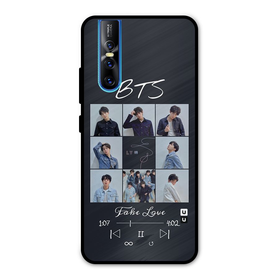 BTS Fake Love Metal Back Case for Vivo V15 Pro