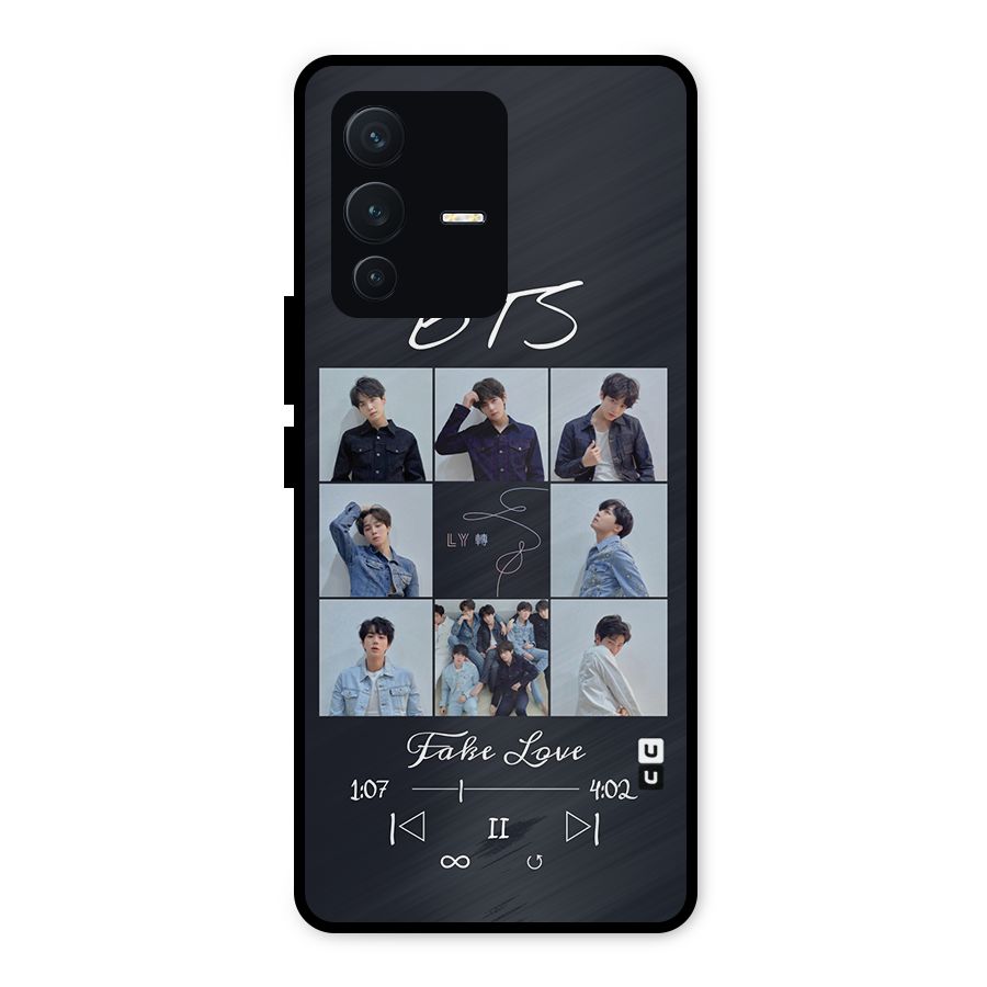 BTS Fake Love Metal Back Case for Vivo V23 5G