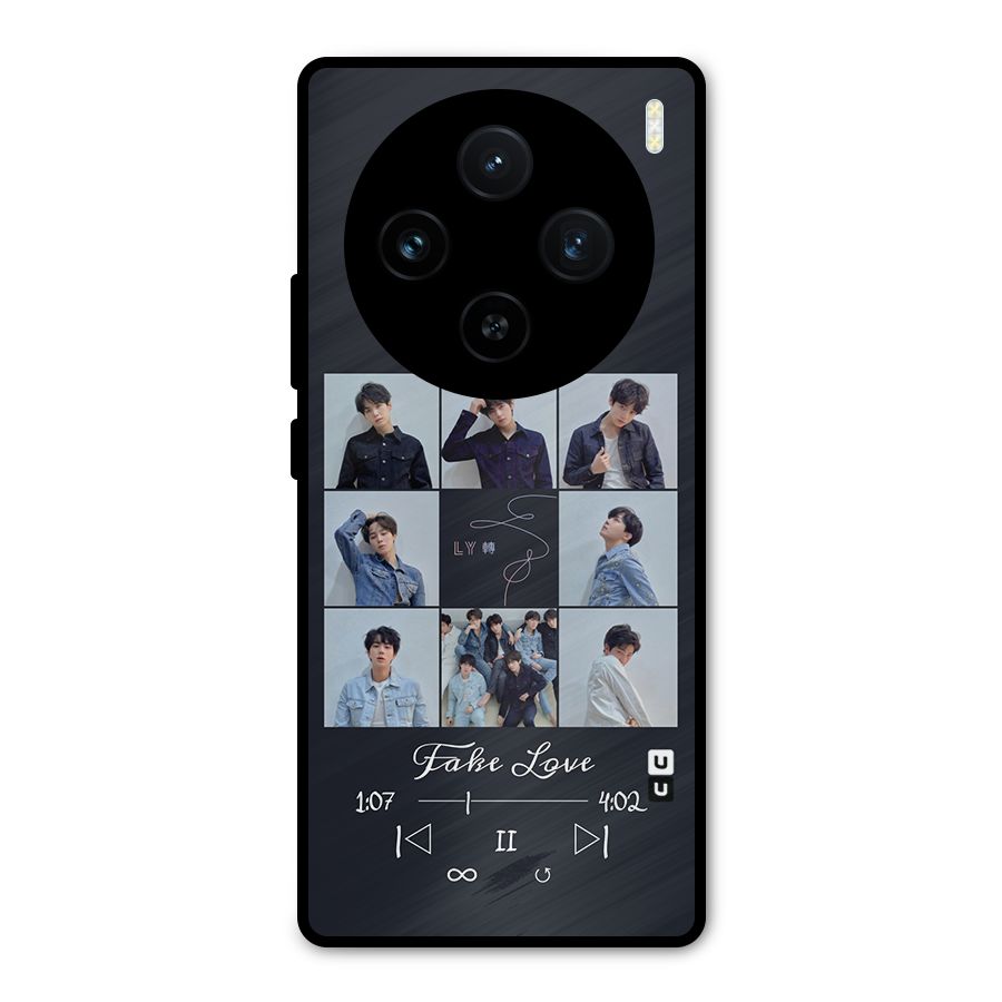 BTS Fake Love Metal Back Case for Vivo X100
