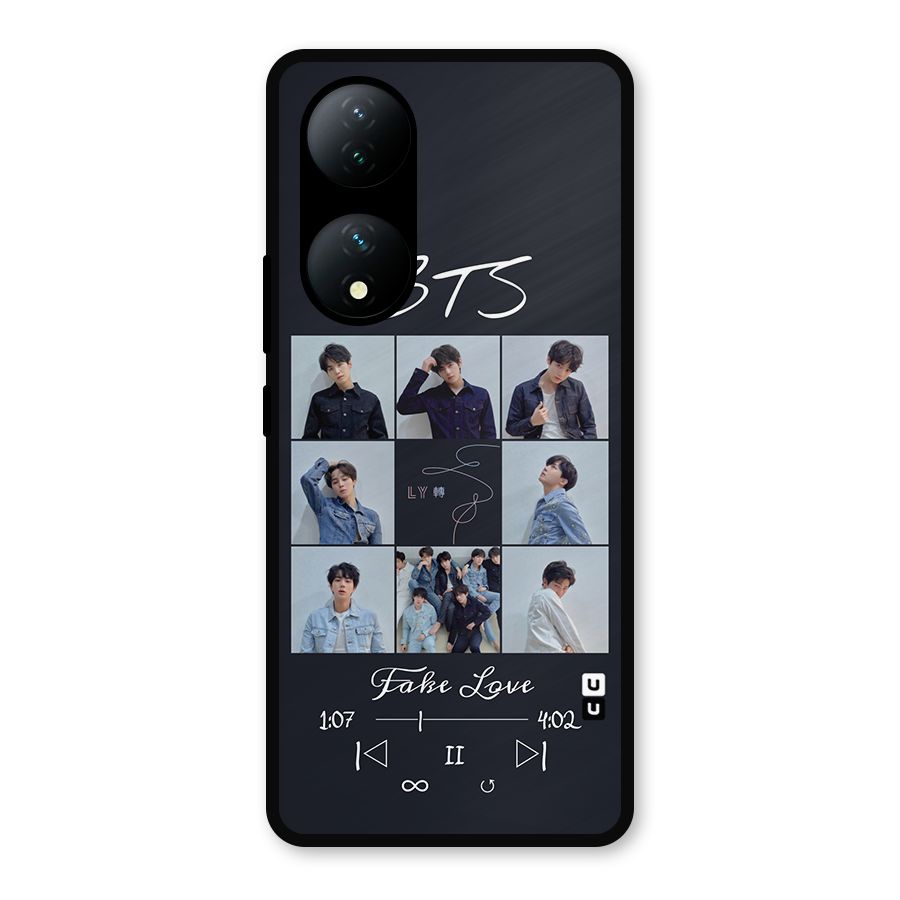 BTS Fake Love Metal Back Case for Vivo Y100a