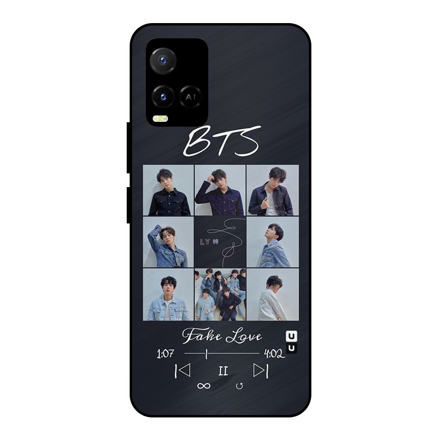 BTS Fake Love Metal Back Case for Vivo Y21 2021