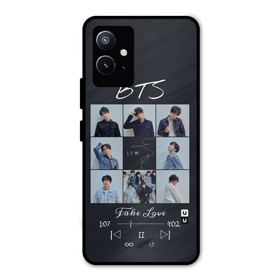 BTS Fake Love Metal Back Case for Vivo Y75 5G