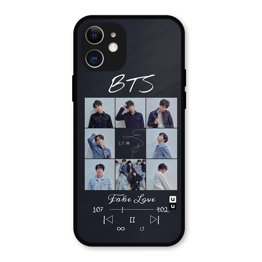 BTS Fake Love Metal Back Case for iPhone 12