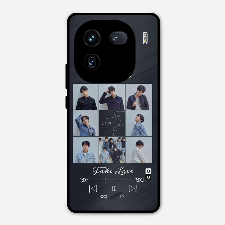 BTS Fake Love Metal Back Case for iQOO 12