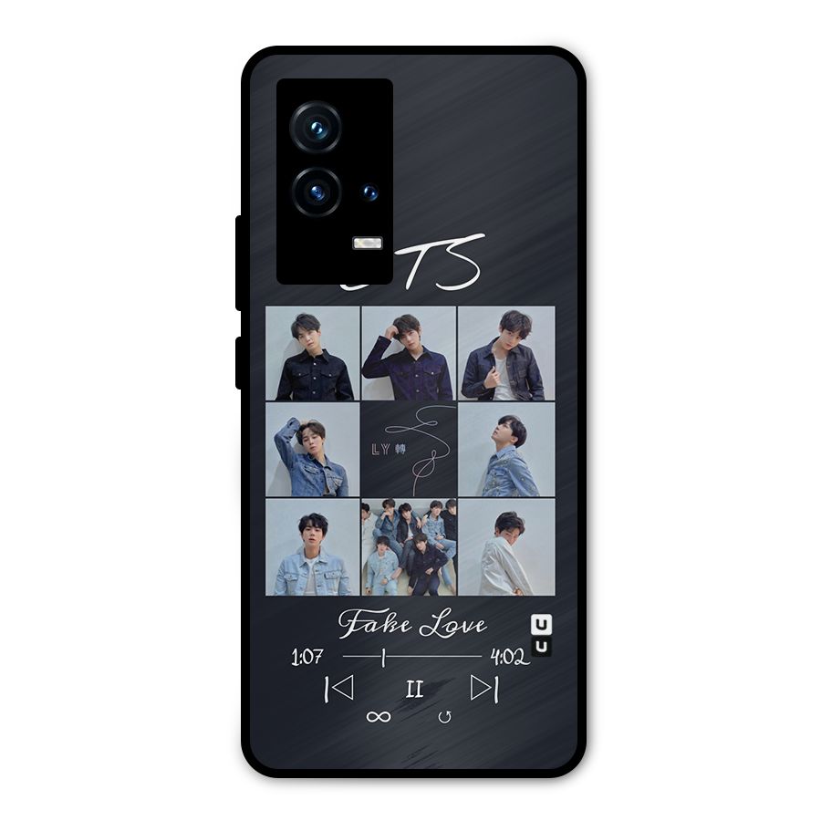 BTS Fake Love Metal Back Case for iQOO 9 5G
