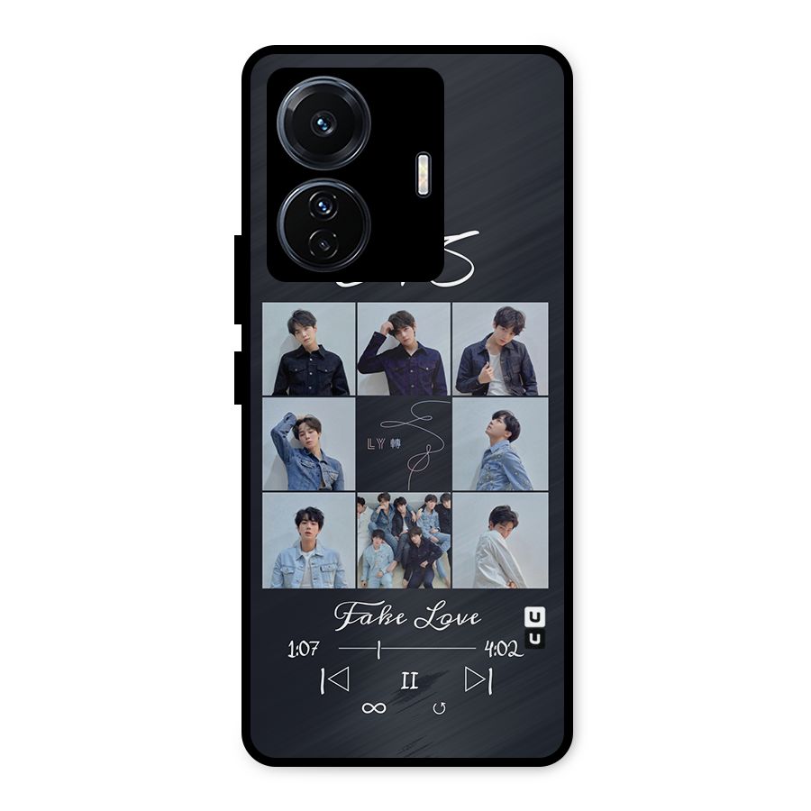 BTS Fake Love Metal Back Case for iQOO Z6