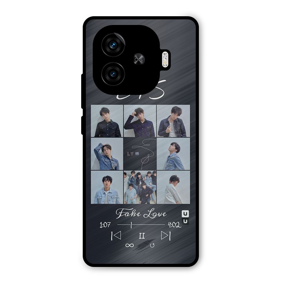 BTS Fake Love Metal Back Case for iQOO Z9 Turbo