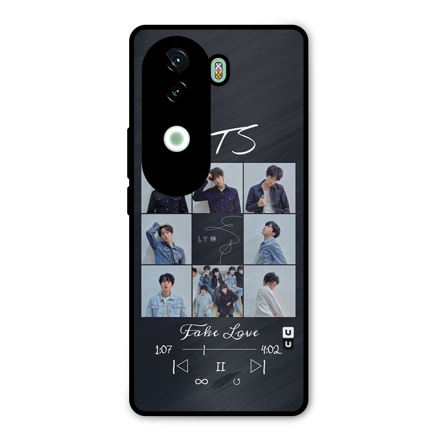 BTS Fake Love Metal Back Case for iQOO Z9s
