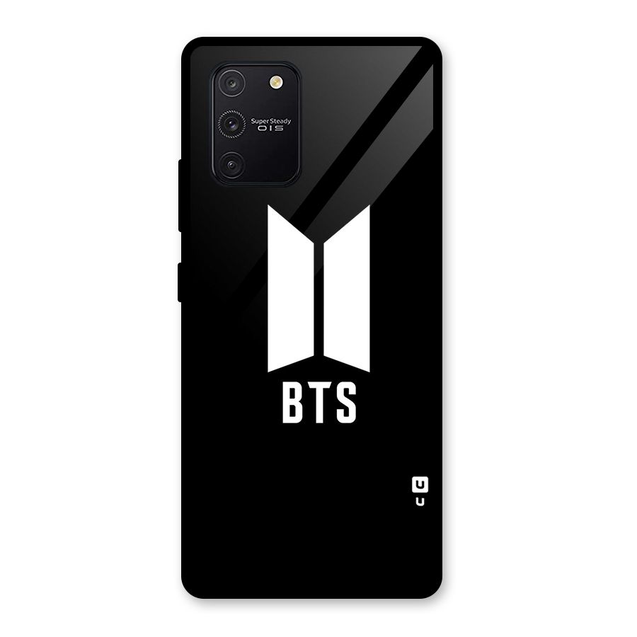 BTS Logo Black Glass Back Case for Galaxy S10 Lite