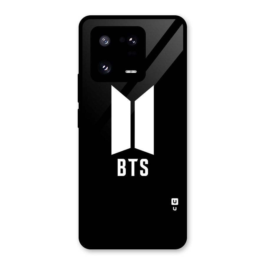BTS Logo Black Glass Back Case for Xiaomi 13 Pro