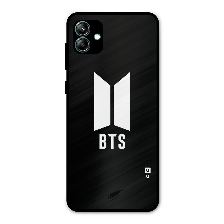 BTS Logo Black Metal Back Case for Galaxy A04