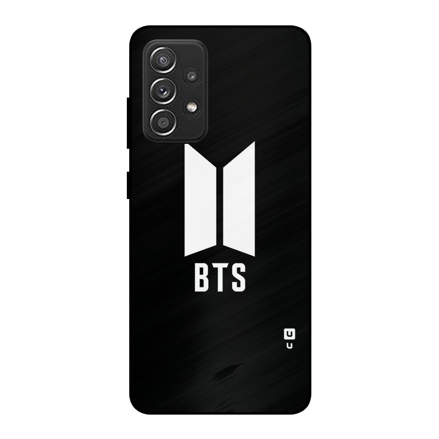 BTS Logo Black Metal Back Case for Galaxy A52s 5G
