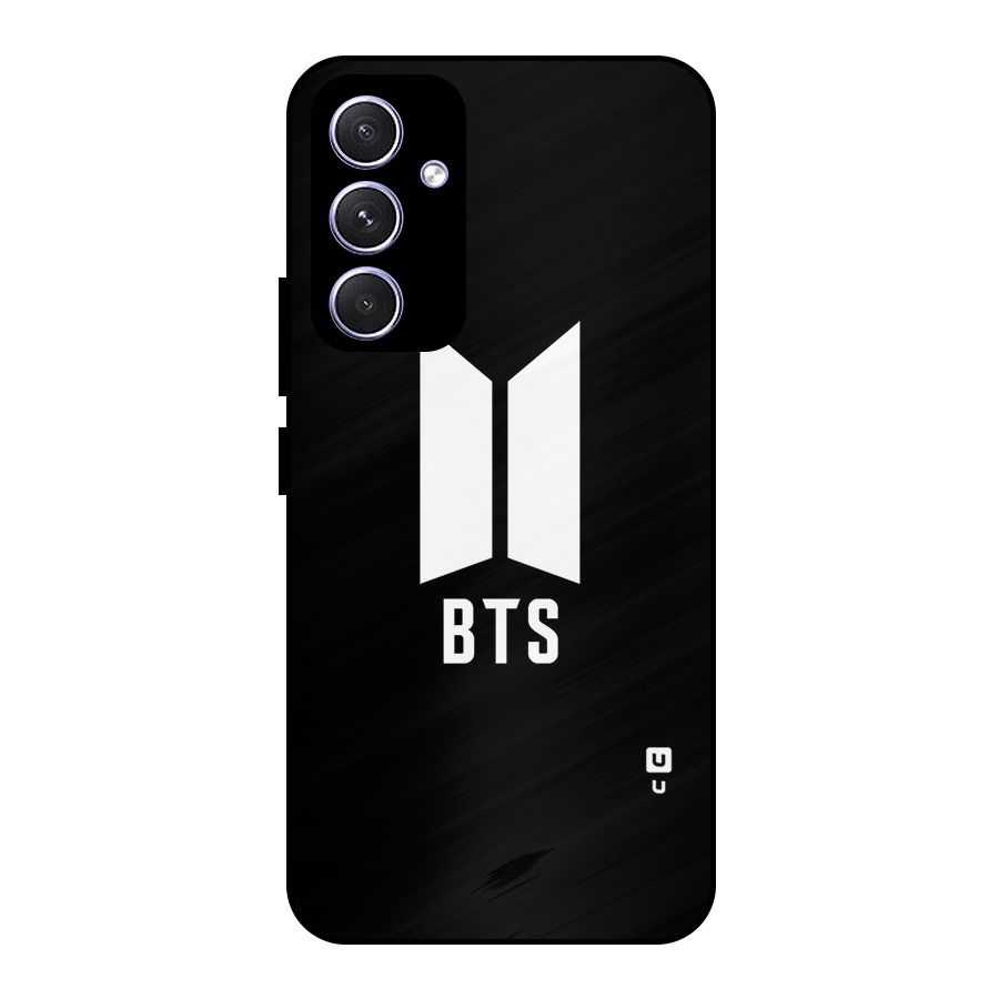 BTS Logo Black Metal Back Case for Galaxy A54