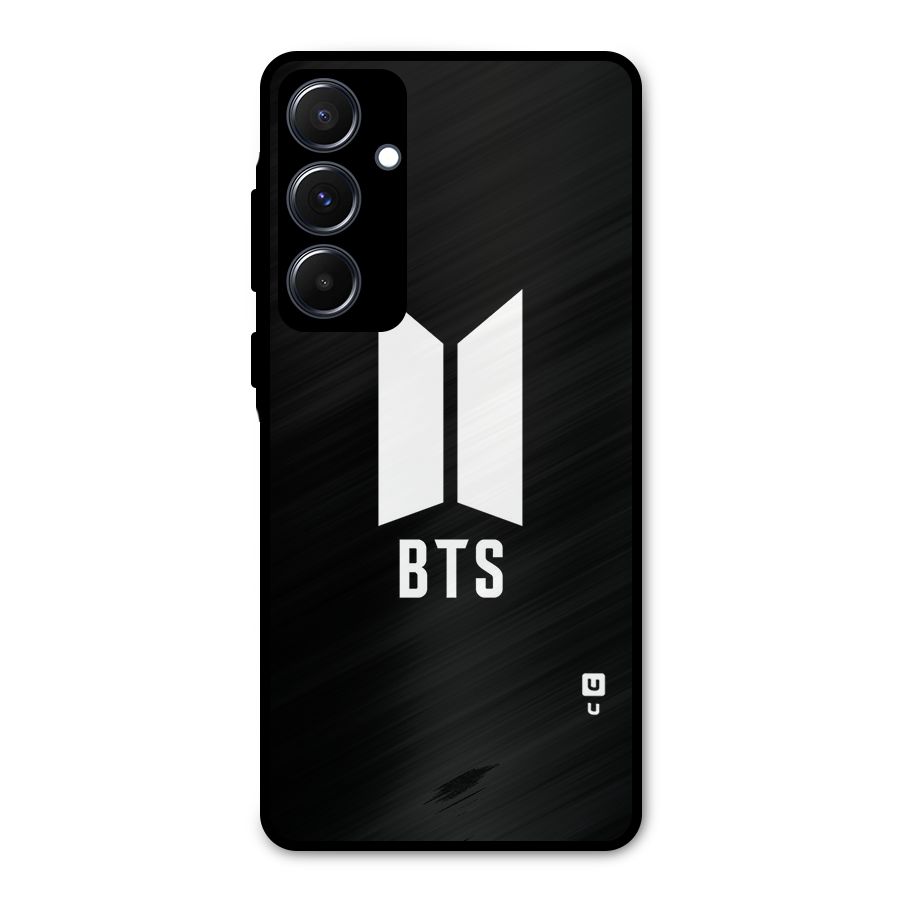 BTS Logo Black Metal Back Case for Galaxy A55