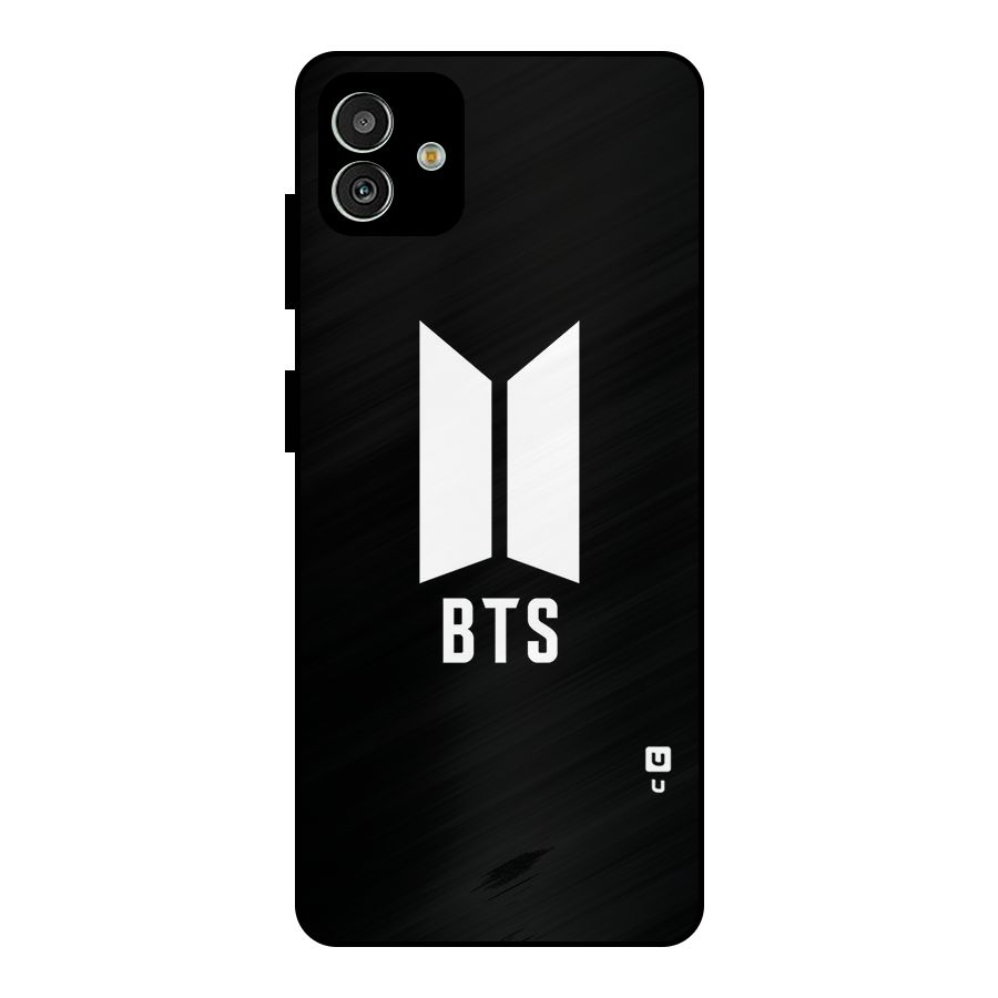 BTS Logo Black Metal Back Case for Galaxy M13 5G