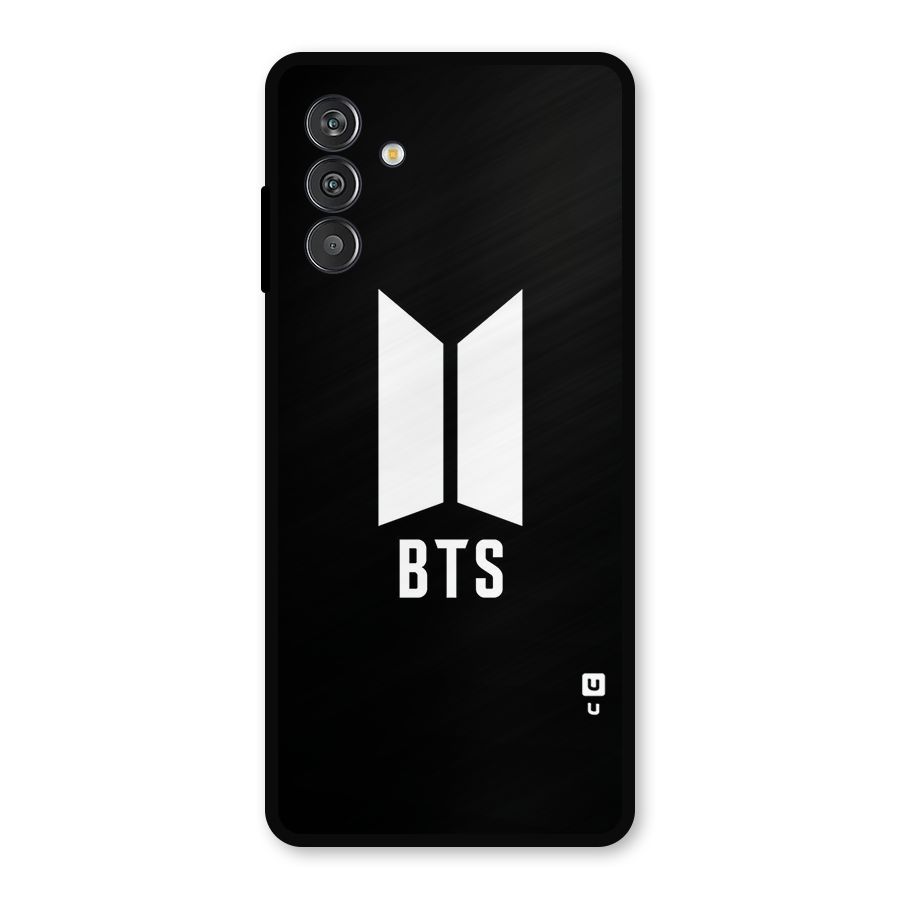 BTS Logo Black Metal Back Case for Galaxy M14 5G