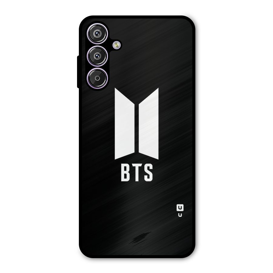 BTS Logo Black Metal Back Case for Galaxy M15