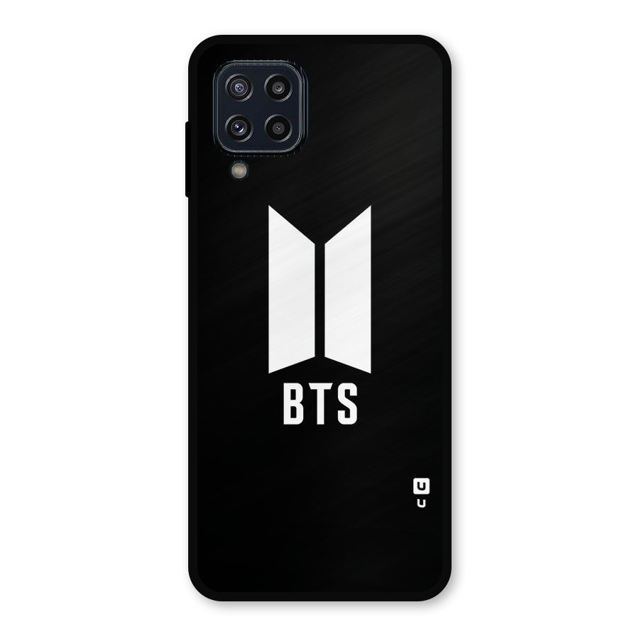 BTS Logo Black Metal Back Case for Galaxy M32