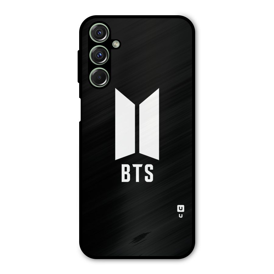 BTS Logo Black Metal Back Case for Galaxy M34