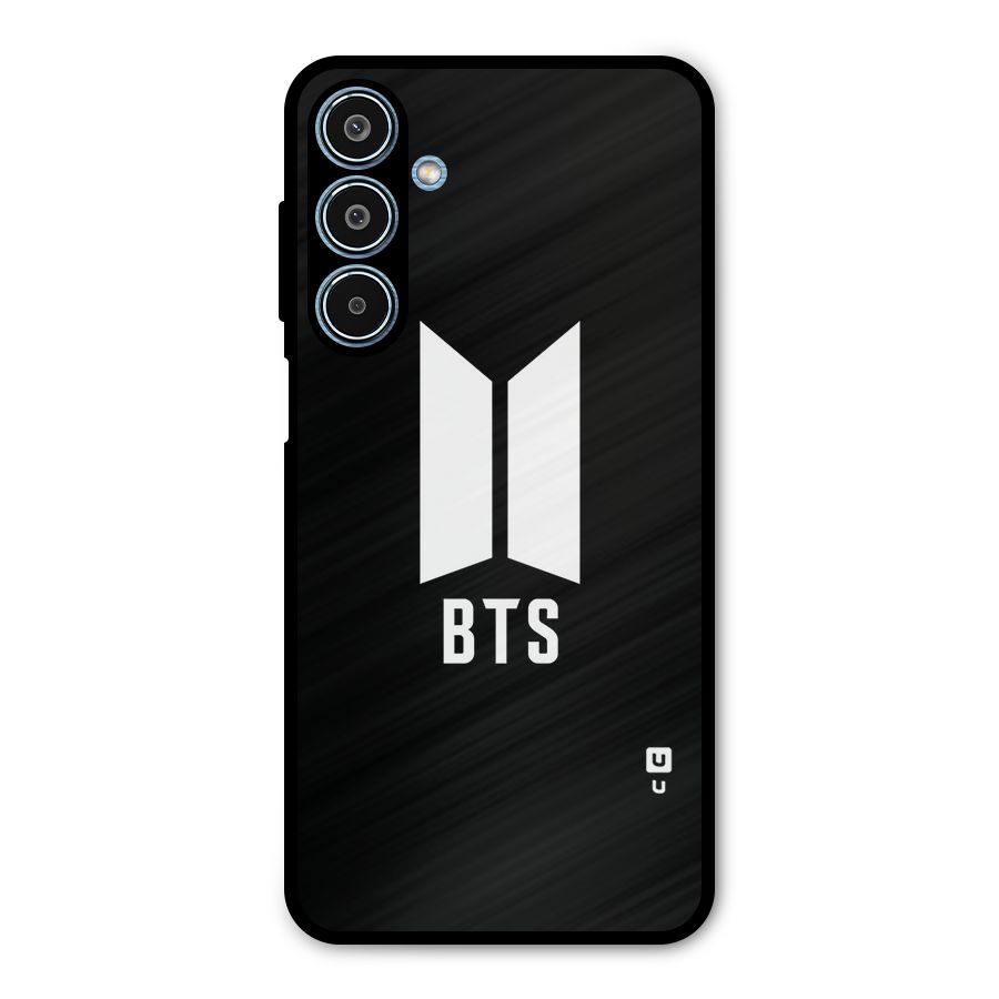 BTS Logo Black Metal Back Case for Galaxy M35