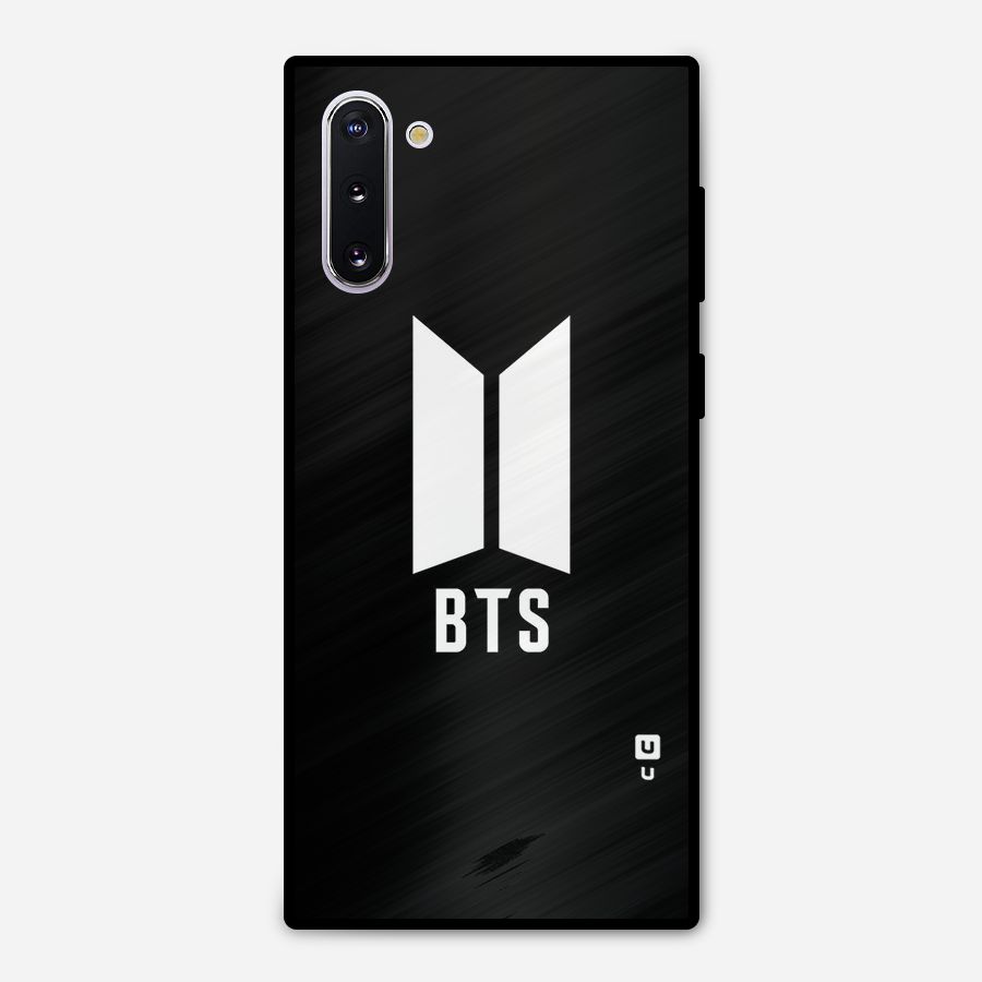 BTS Logo Black Metal Back Case for Galaxy Note 10