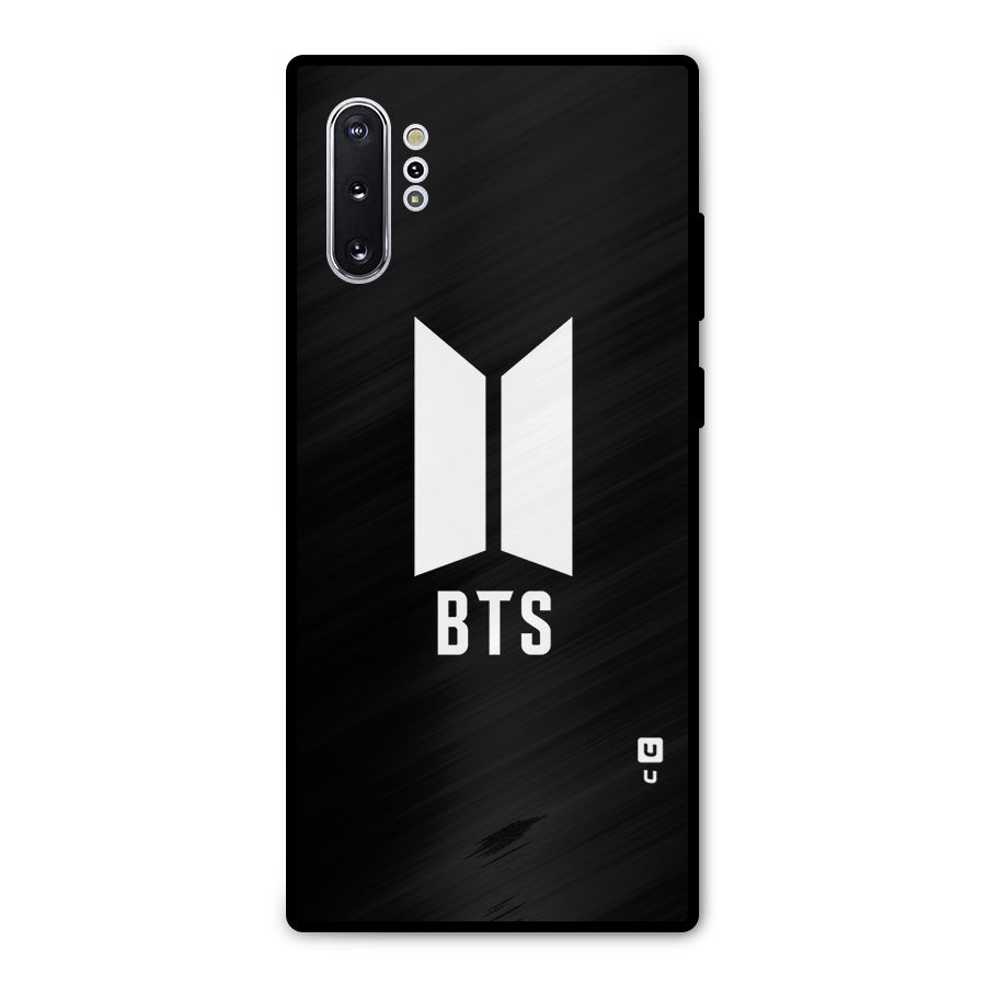 BTS Logo Black Metal Back Case for Galaxy Note 10 Plus
