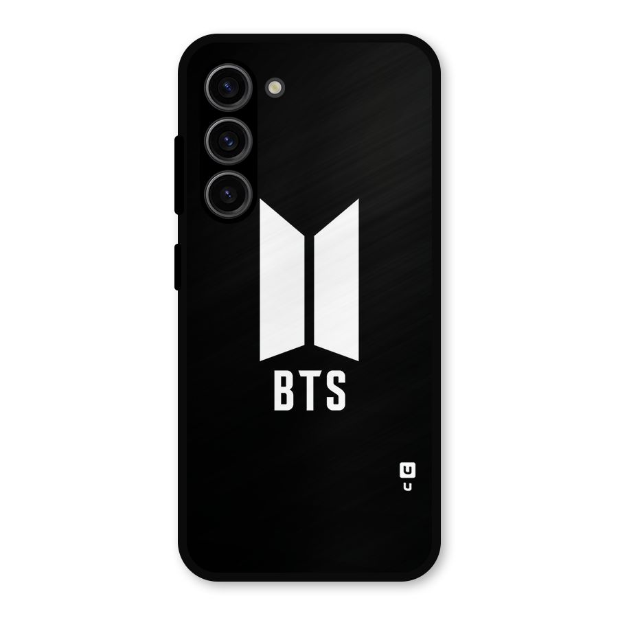 BTS Logo Black Metal Back Case for Galaxy S23