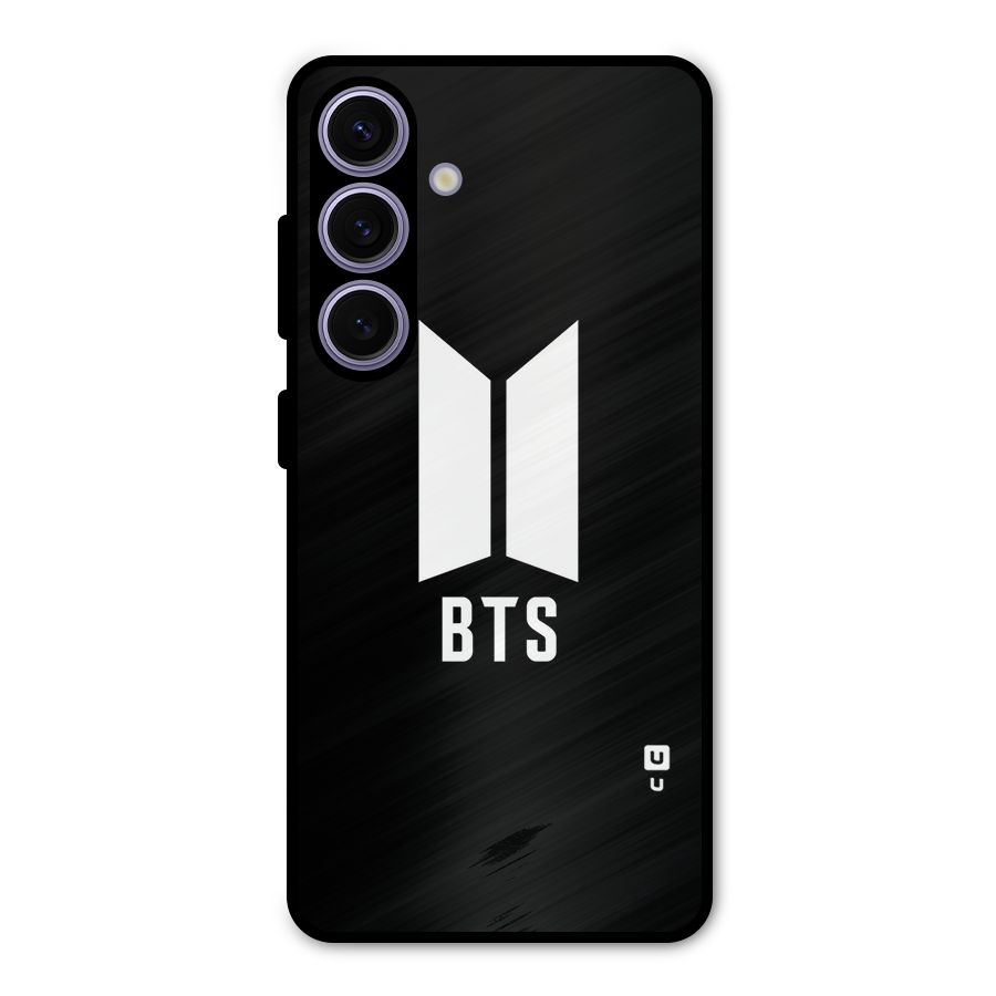 BTS Logo Black Metal Back Case for Galaxy S24