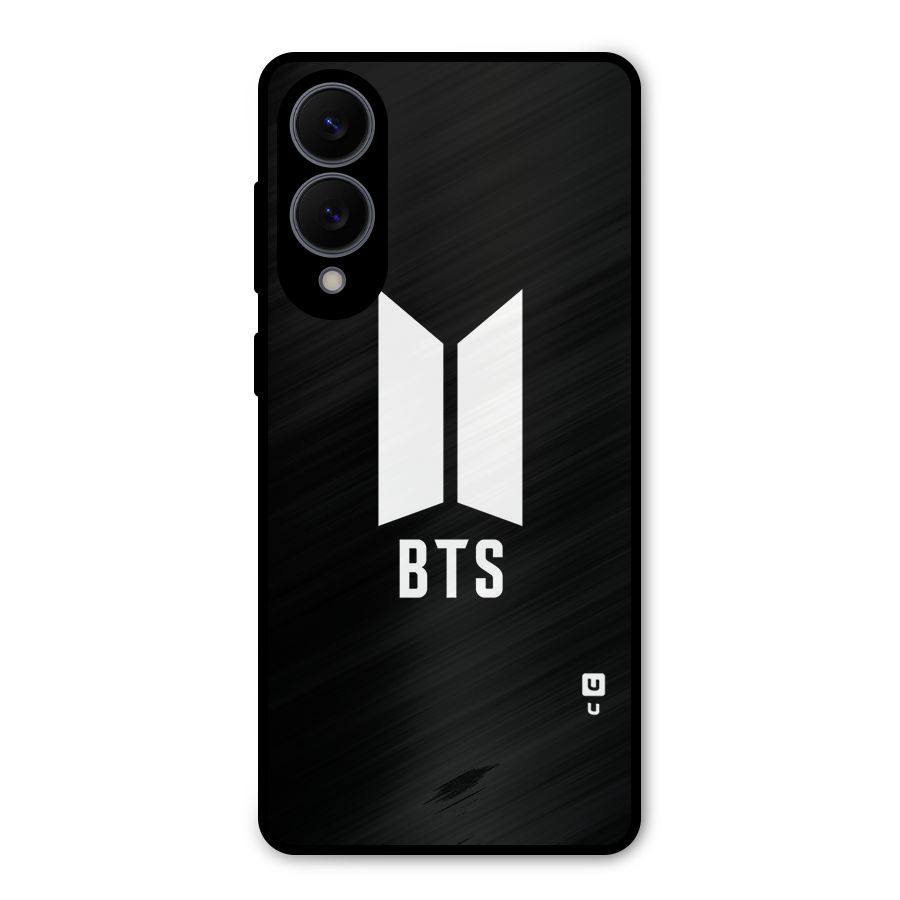 BTS Logo Black Metal Back Case for Galaxy S25 Edge