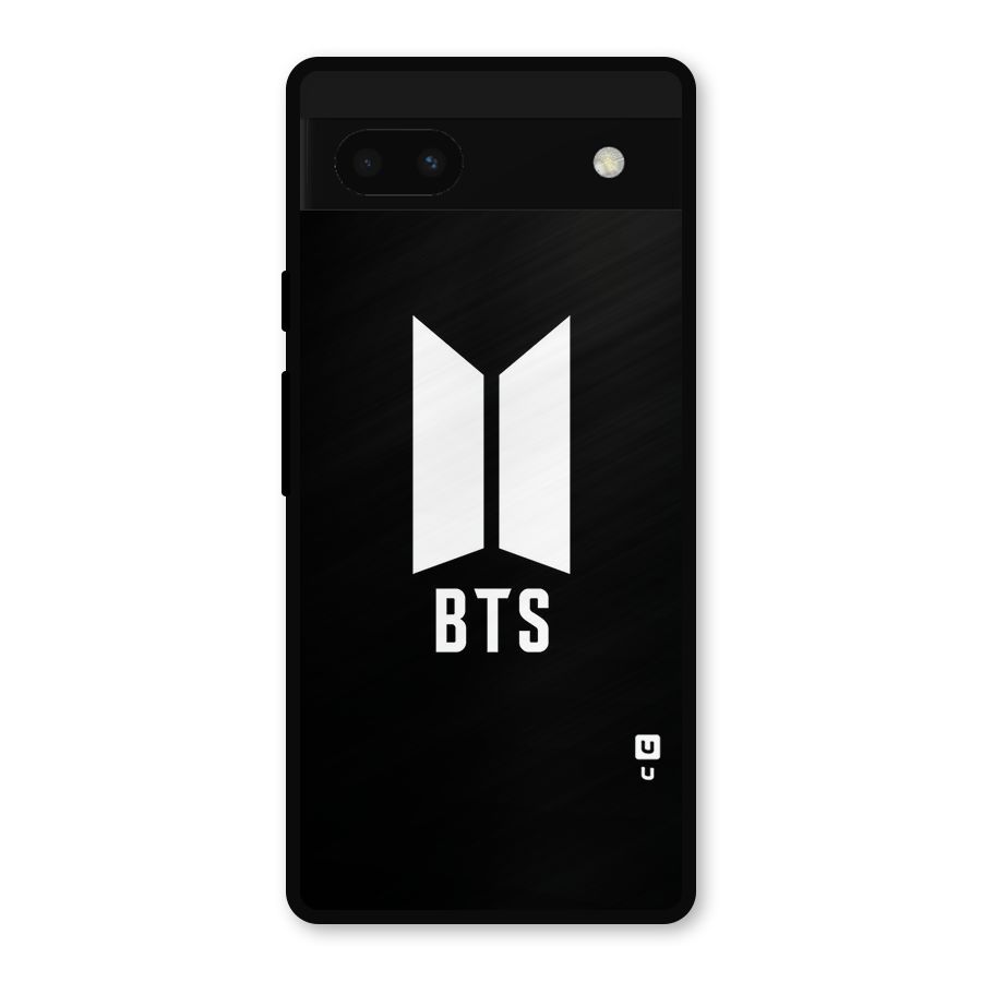 BTS Logo Black Metal Back Case for Google Pixel 6a